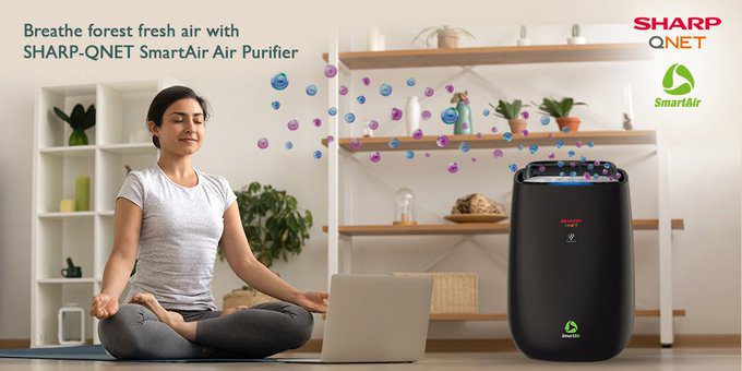Breathe Healthy & Fresh with SHARP QNET SmartAir Purifier